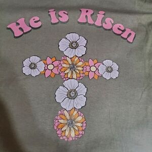 Floral Cross Graphic Tee